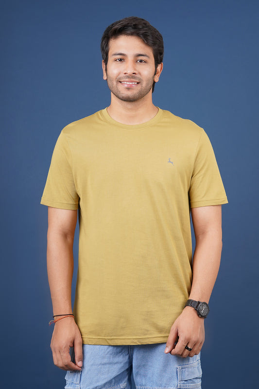 Men's willow single jersey round neck t-shirt with logo