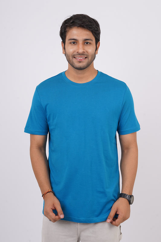 Men's Turkish Tile Single Jersey Round Neck T-shirt