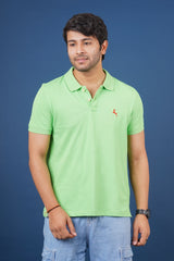 Pack of 3 Core Polo T-Shirts (Mint, LT Green & LT Yellow) With Embroidered Logo