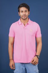 Pack of 3 Core Polo T- shirts (Lavender, Pink, Light Pink) With Embroidered Logo