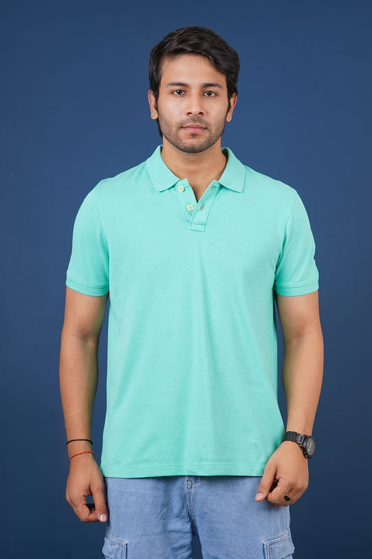 Men's Mint Core Pique Polo T-shirt