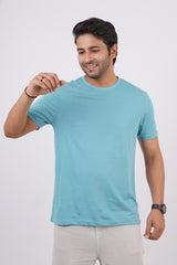 Pack of 3 Solid (Reef Water, Infinity, Aqua) Crew Neck T-Shirts