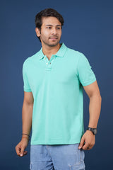 Men's Mint Core Pique Polo T-shirt