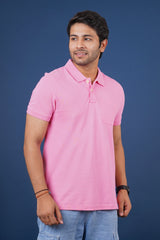 Pack of 3 Solid Polo(Lavender, Pink, Lt. Pink) T-shirts with pocket