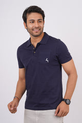 Men's india ink single jersey polo t-shirt with pocket