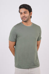 Men's Laurel Wreath Pima Cotton Single Jersey Round Neck T-shirt