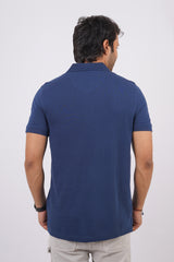 Men's Navy Core Pique Polo T-shirt