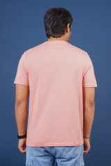 Men's Rose Tan Pima Cotton Single Jersey Round Neck T-shirt