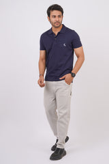 Men's india ink single jersey polo t-shirt with pocket