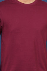 Pack of 3 Solid (Classic Red, Orange Rust & Navy) Crew Neck T-Shirts