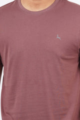 Pack of 3 Solid Pima Cotton Crews (Maroon, Rose Tan, Desert Rose) with logo