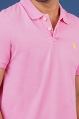 Pack of 3 Core Polo T- shirts (Lavender, Pink, Light Pink) With Embroidered Logo