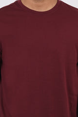 Pack of 3 Solid Pima Cotton Crews (Maroon, Rose Tan, Desert Rose)