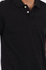 Men's Black Core Pique Polo T-shirt