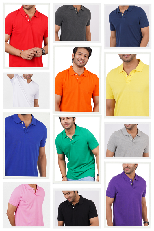 Pack of 12 core pique polo t-shirt