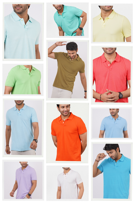 Pack of 12 core pique polo t-shirt