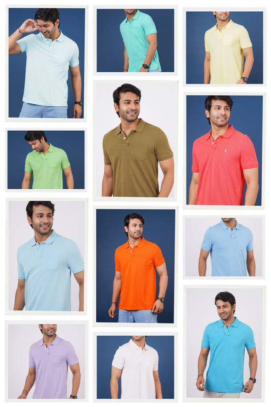 Pack of 12 Core Pique Polo T-shirt with Pocket