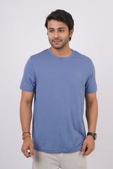 Men's infinity single jersey round neck t-shirt with logo