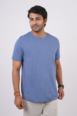 Men's infinity single jersey round neck t-shirt with logo