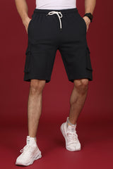 Men's Black Cargo Shorts