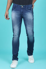 Men's Blue Denim Slim Fit SQLC-5382-1 Jean