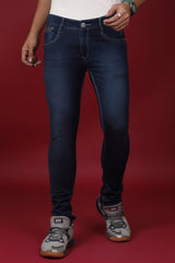 Men's Dark Navy Blue Denim Slim Fit MD-7278-2 Jean