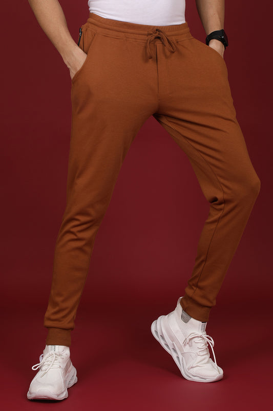 Men's Rubber Solid Joggers with logo