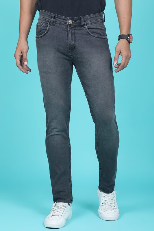 Men's Grey Denim Slim Fit RANGER-6024-1 Jeans