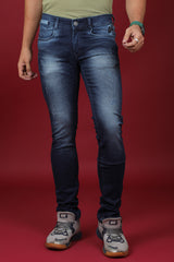 Men's Dark Blue Denim Slim Fit QLC-5332-1 Jean