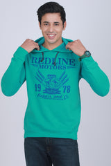 Men's Turquoise Hooded Jacket