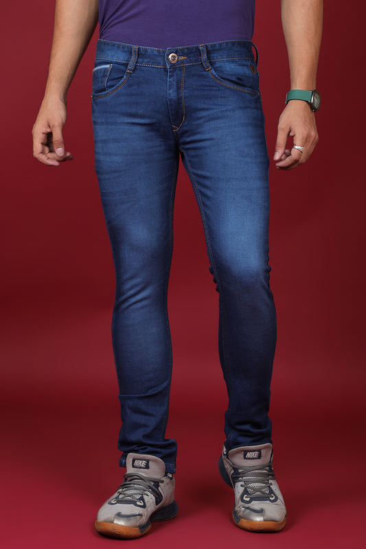 Men's Dark Denim Blue Slim Fit MD-7240-2 Jean