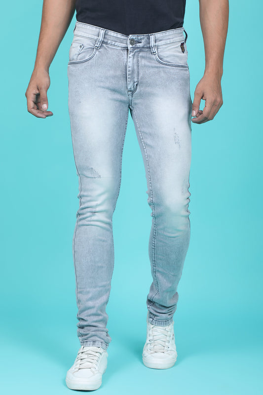 Men's Grey Denim Slim Fit QLC-5339 Jean