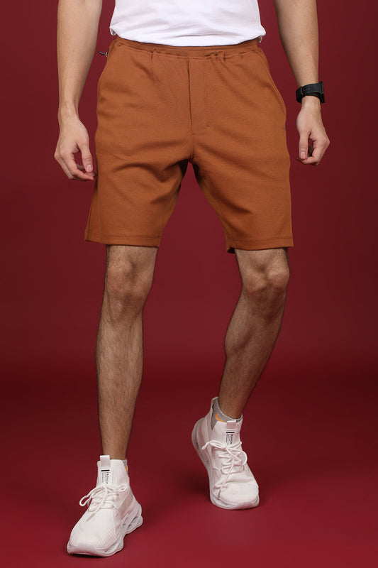 Men's Rubber Solid Shorts with logo