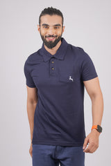 Men's india ink single jersey polo t-shirt with pocket