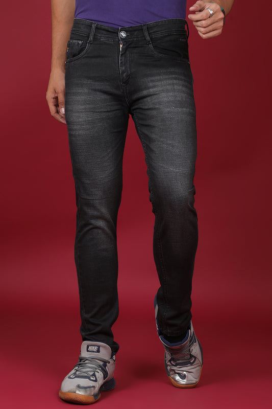 Men's Dark Grey Denim Slim Fit MARS 8014-1 Jean