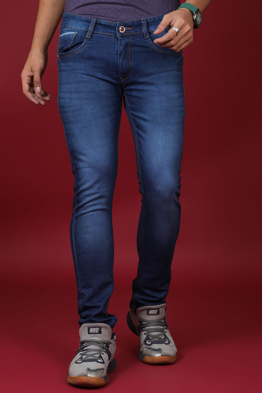 Men's Dark Blue Denim Slim Fit MD-7240 Jean