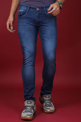 Men's Dark Blue Denim Slim Fit MD-7240 Jean