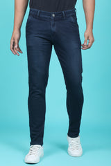 Men's Dark Blue Denim Slim Fit Trend-6506-2 Jeans