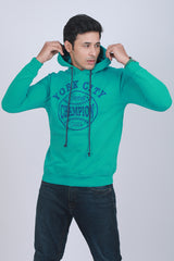 Men's Turquoise Hooded Jacket