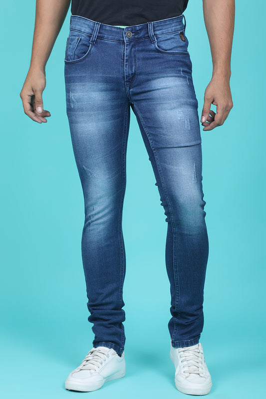 Men's Light Blue Denim Slim Fit QLC-5339-1 Jean