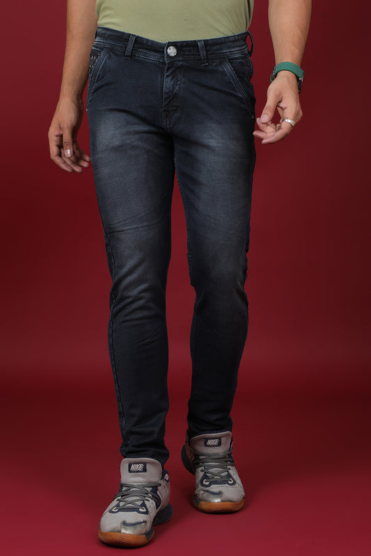 Men's Dark Blue Denim Slim Fit MARS 8007-1 Jean