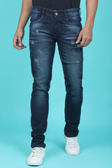 Men's Dark Blue Denim Slim Fit WQLC-5230 Jean