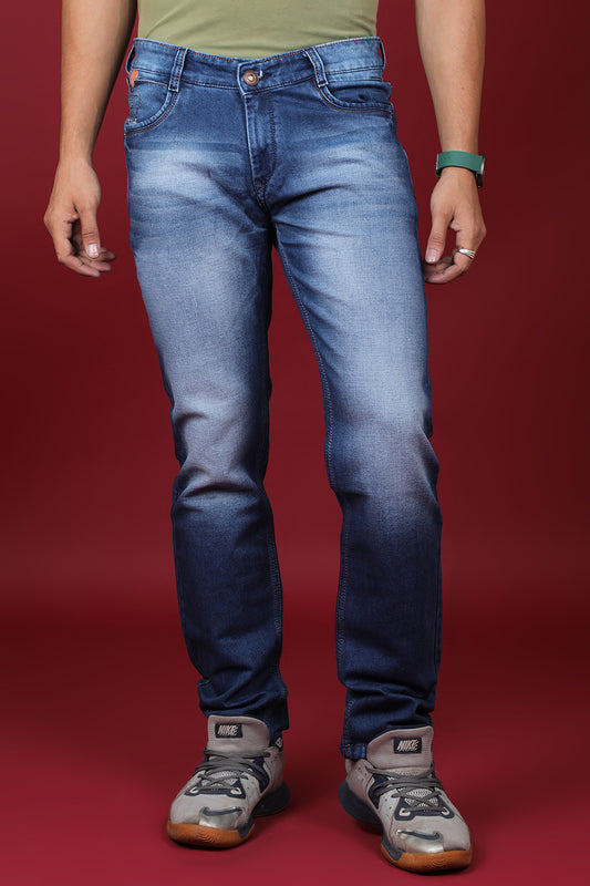 Men's Dark Blue Denim Slim Fit MD-7320-1 Jean