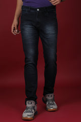 Men's Dark Blue Denim Slim Fit MARS-8003 Jean