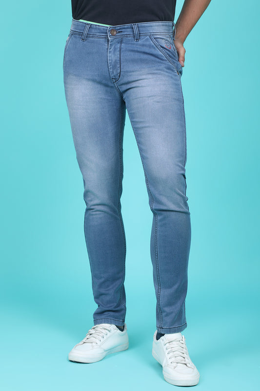 Men's Blue Denim Slim Fit RANGER-6028 Jeans