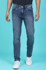 Men's Blue Denim Slim Fit Trend-6503-1 Jeans