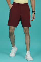 Men's Tawny Port Solid Shorts