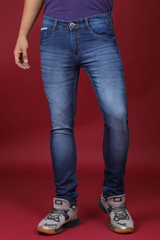 Men's Light Denim Blue Slim Fit MD-7240-1 Jean