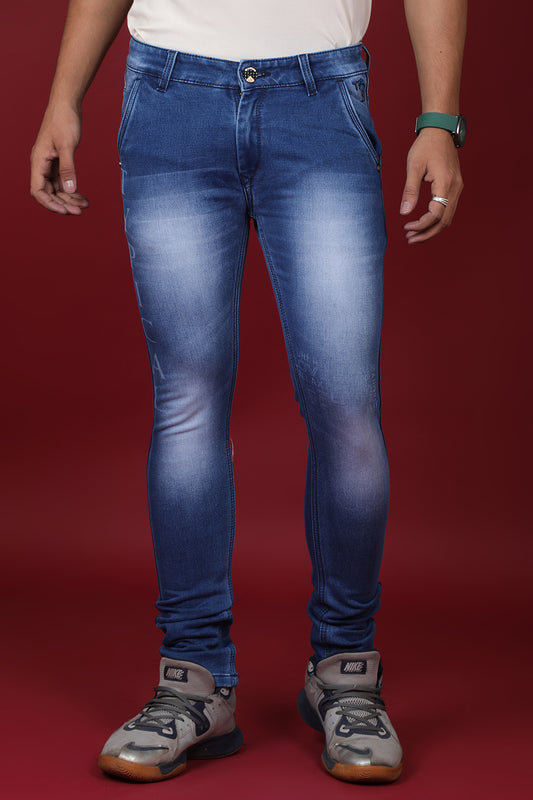 Men's Dark Blue Denim Slim Fit MD-7255-1 Jean