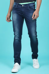 Men's Dark Blue Denim Slim Fit SQLC-5425 Jean